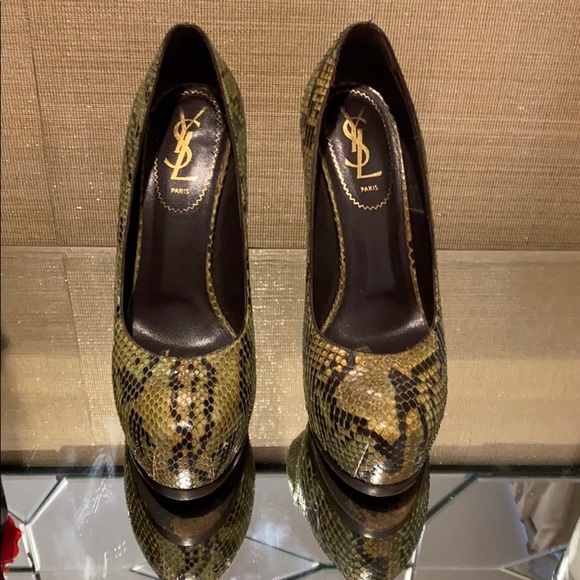 YSL PYTHON HEELS 37flash sale - Picture 2 of 8